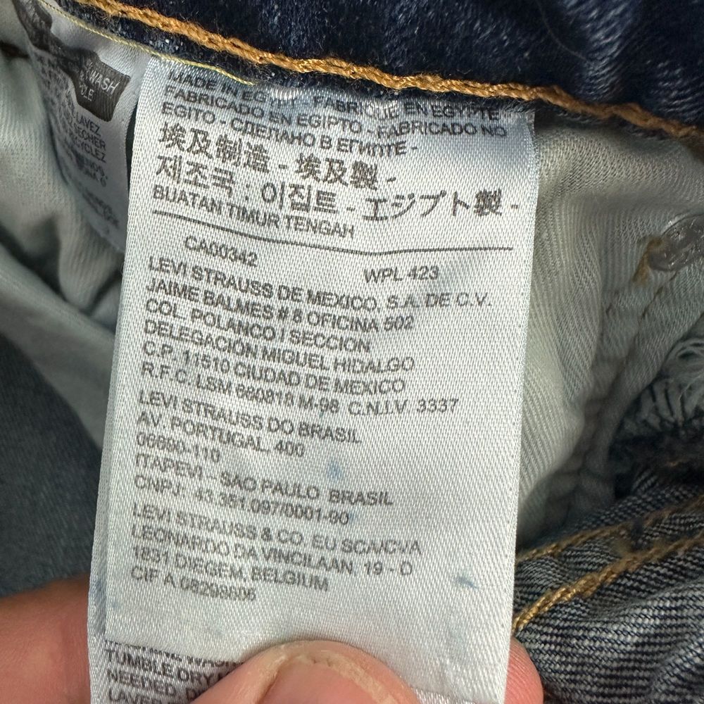 Levis 505 Original Fit Mens Jeans W36 L36 Medium Wash Denim Straight Leg - Picture 4 of 6